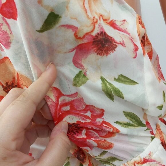 Show Me Your Mumu Heather Halter Maxi Dress In Pink Poppi Bridesmaids Floral S - Picture 10 of 12